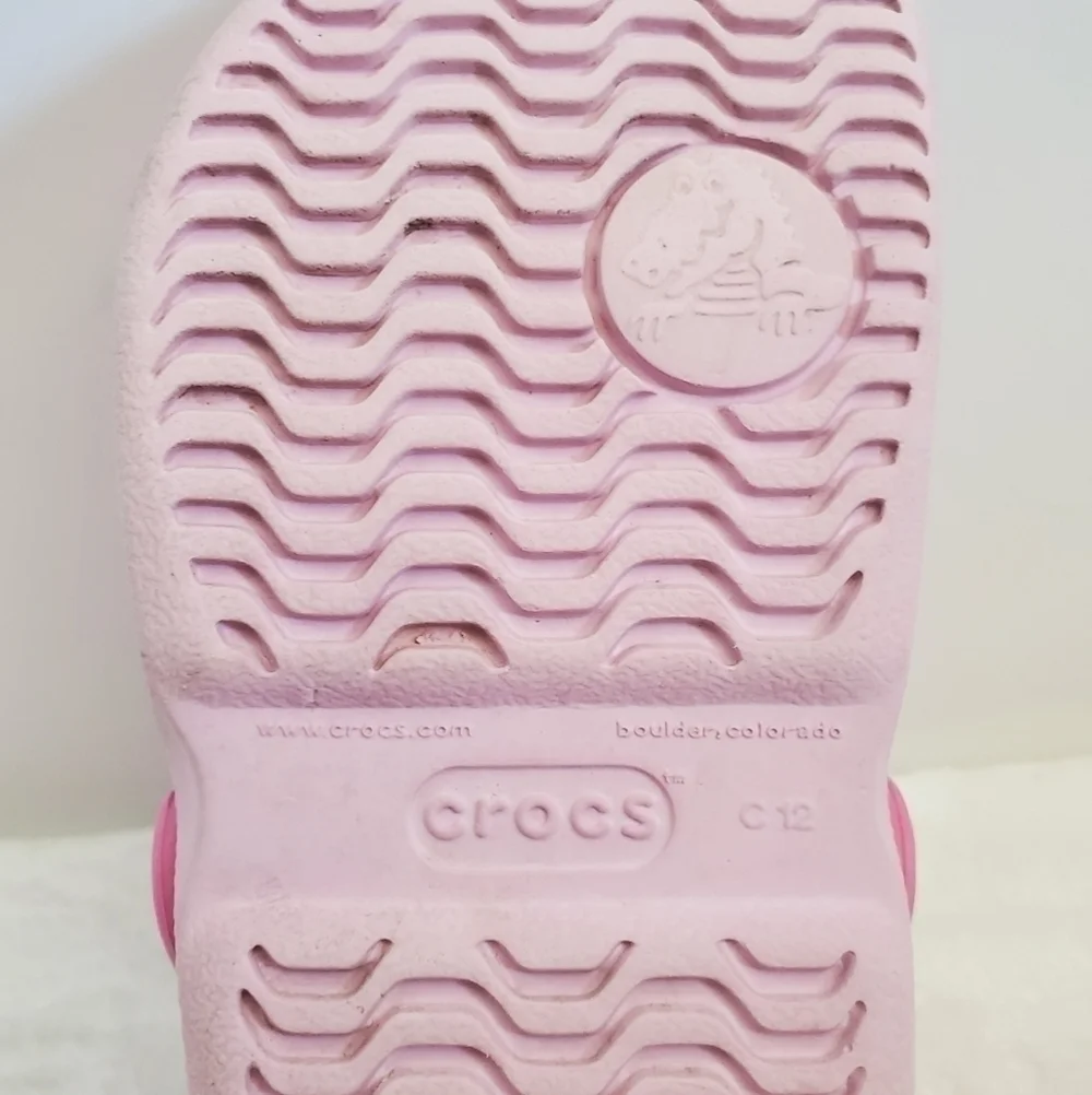 Crocs 2 Toned Pink Baya Classic Clog Child Size 12
